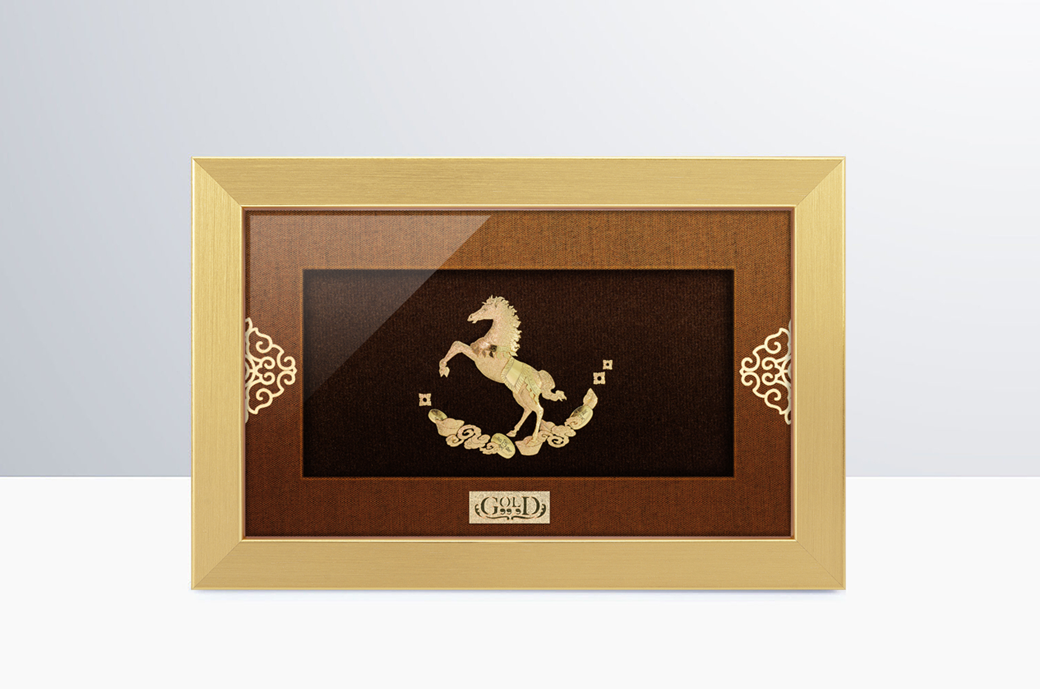 1218-9089 ม้าวิ่งบนกองเงิน-2048-12x18cm-G01